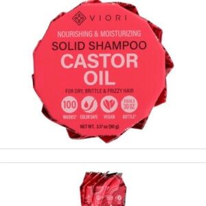 Viori Castor Oil Solid Shampoo - Pink Nourishing Bar